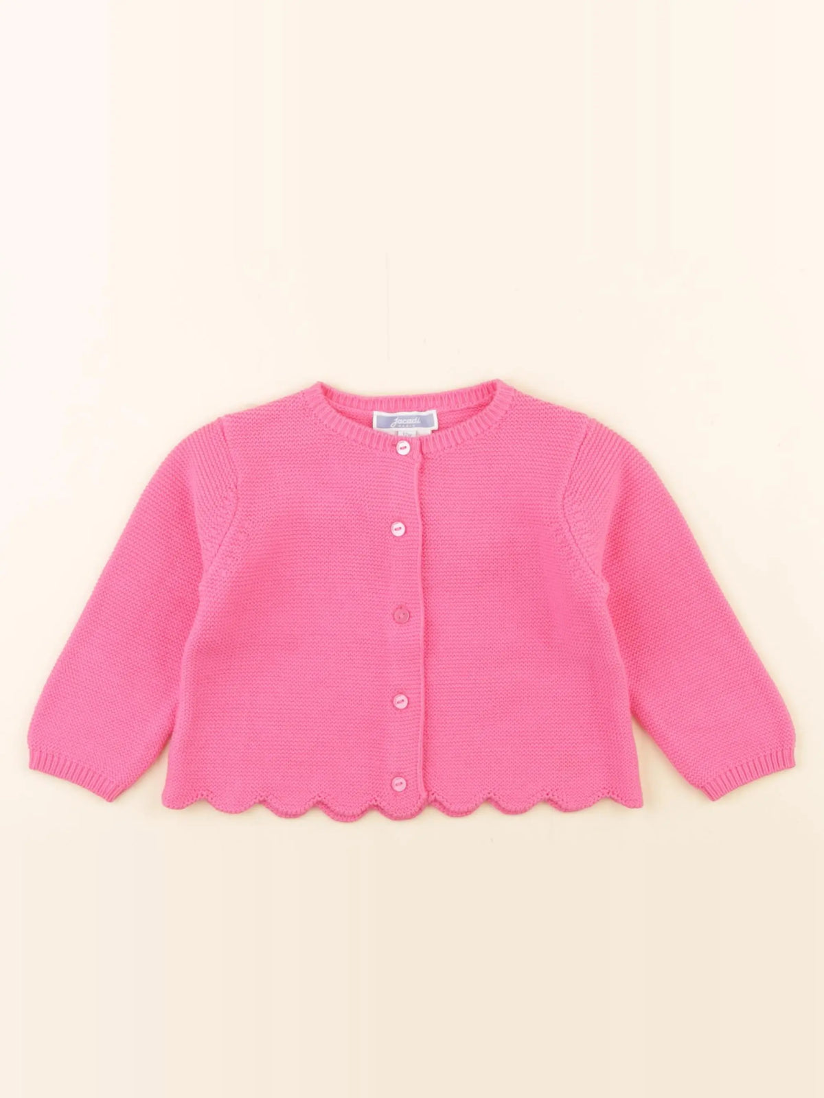 Jacadi - gilet rose - 12 mois