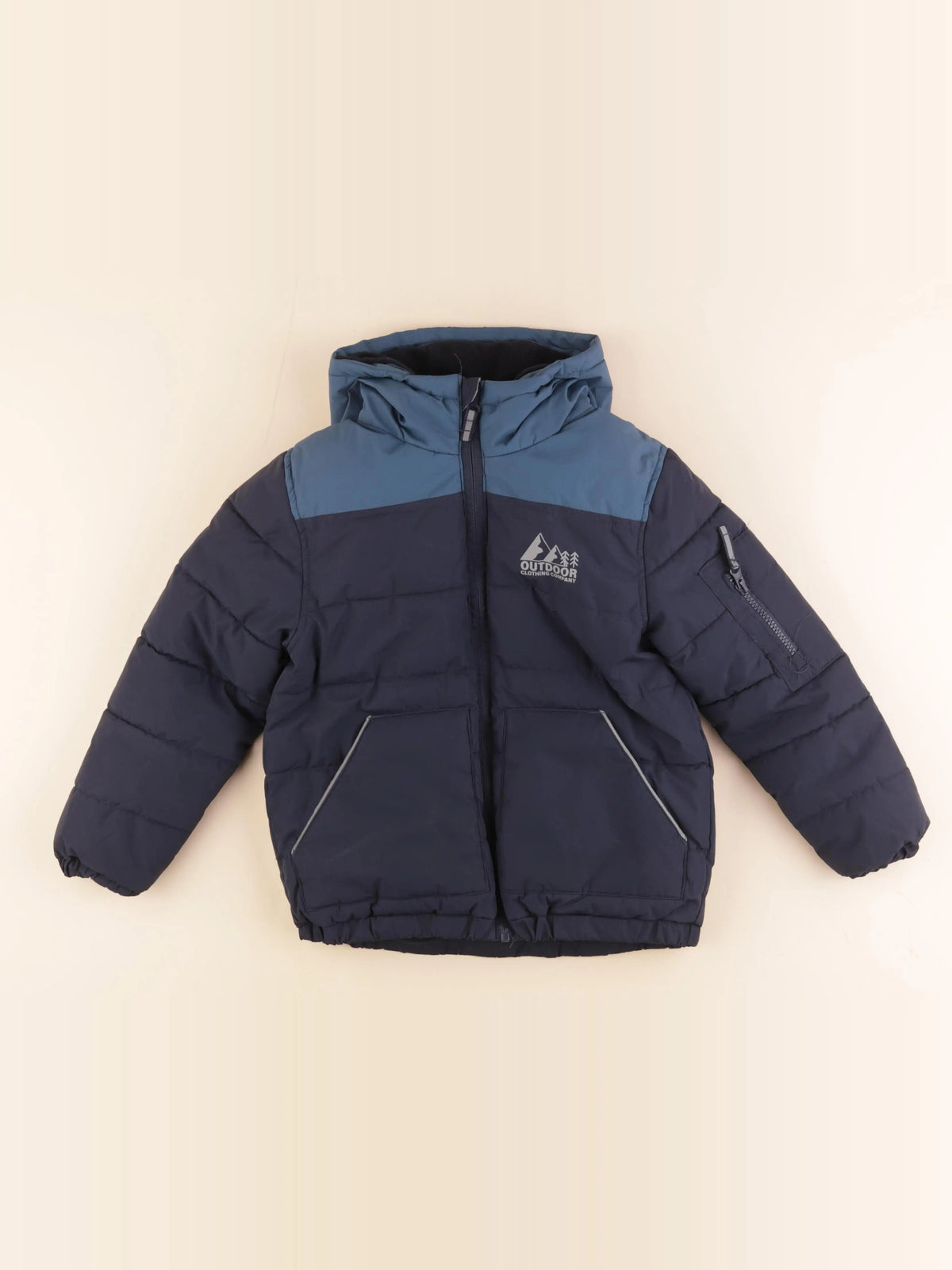 Vertbaudet - doudoune bleu - 7 ans