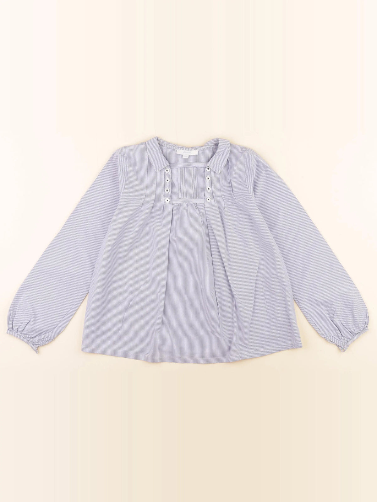 Jacadi - blouse bleu, blanc - 8 ans