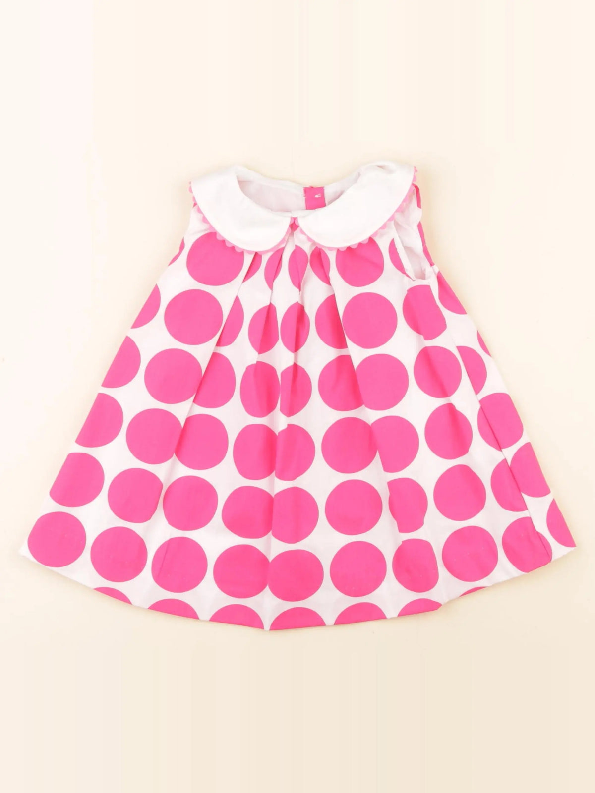 Jacadi - robe rose, blanc - 6 mois