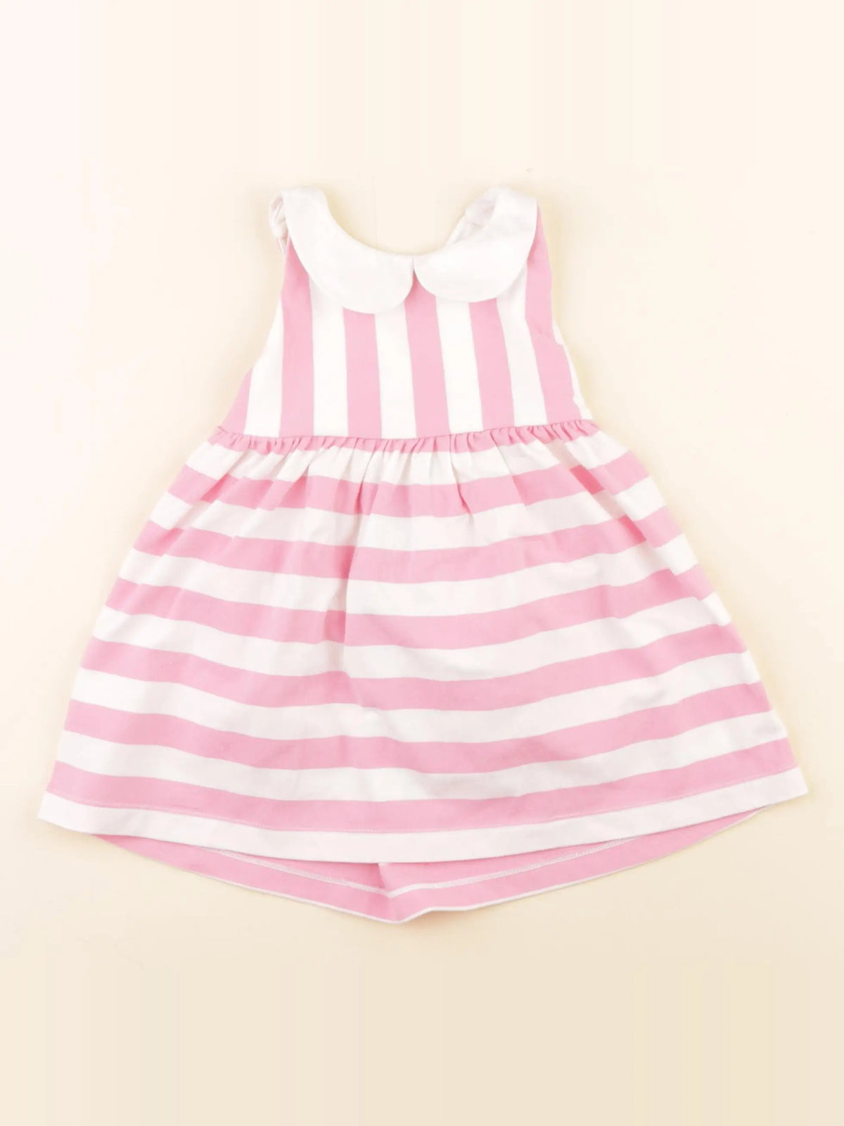 Jacadi - robe blanc, rose - 18 mois