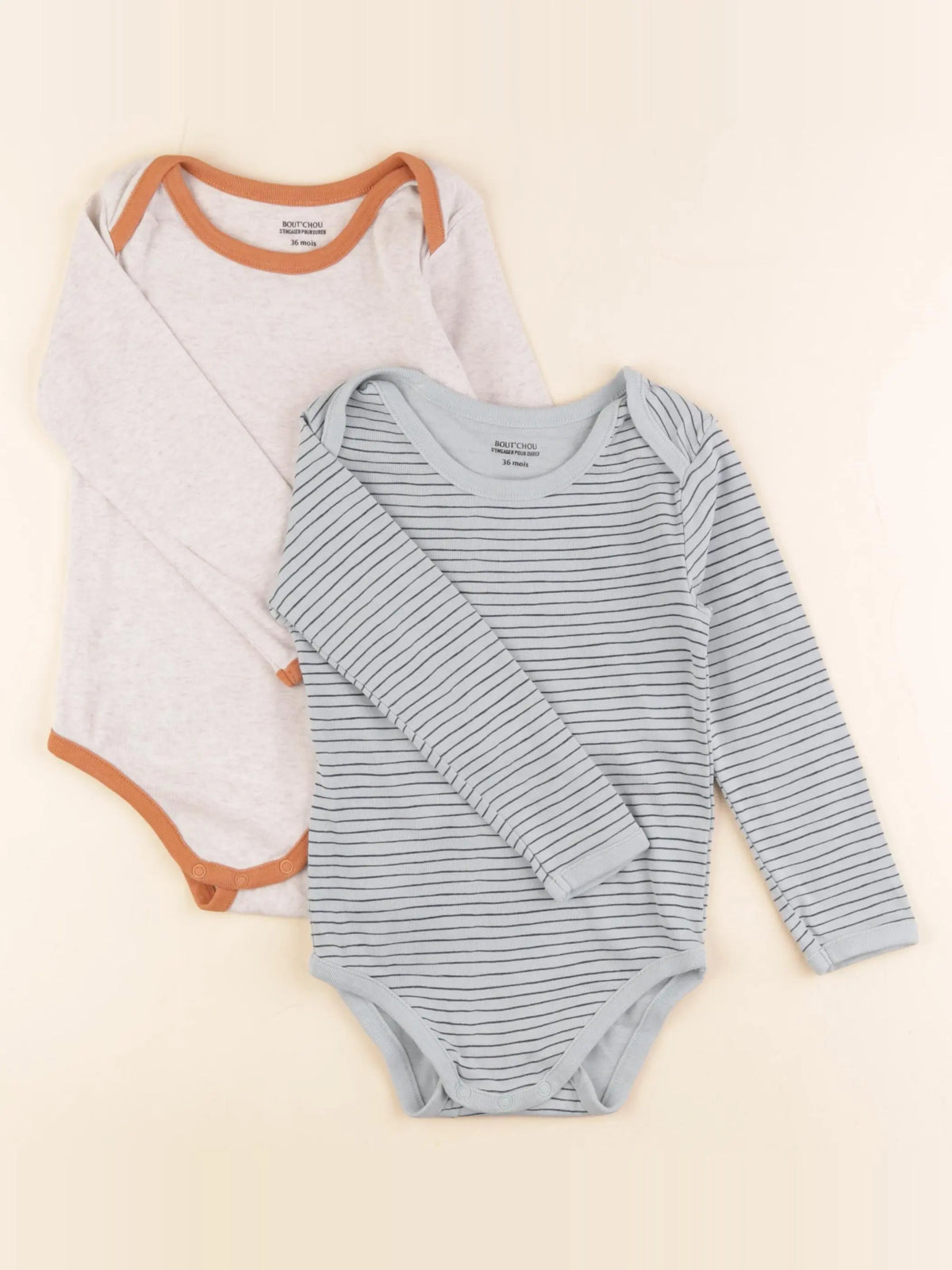 Boutchou - body bleu, gris - 36 mois