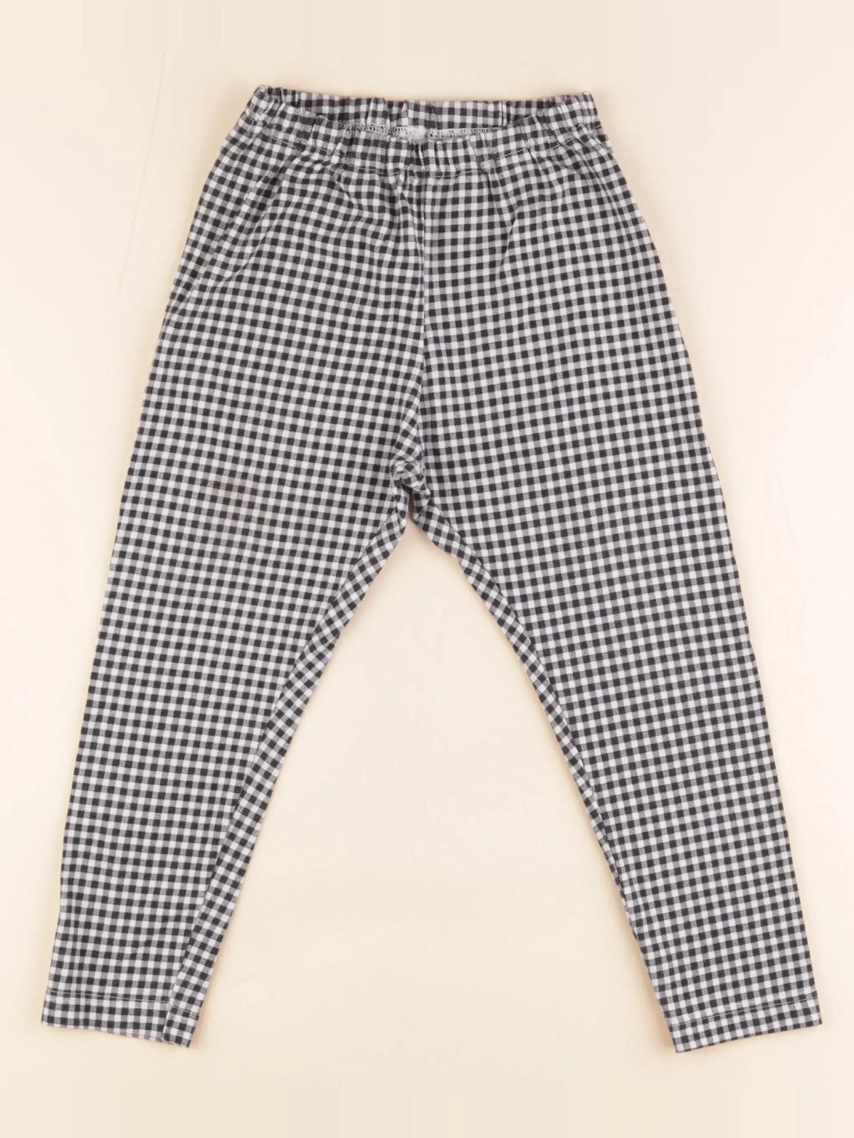 Uniqlo - pantalon noir, blanc - 3/4 ans