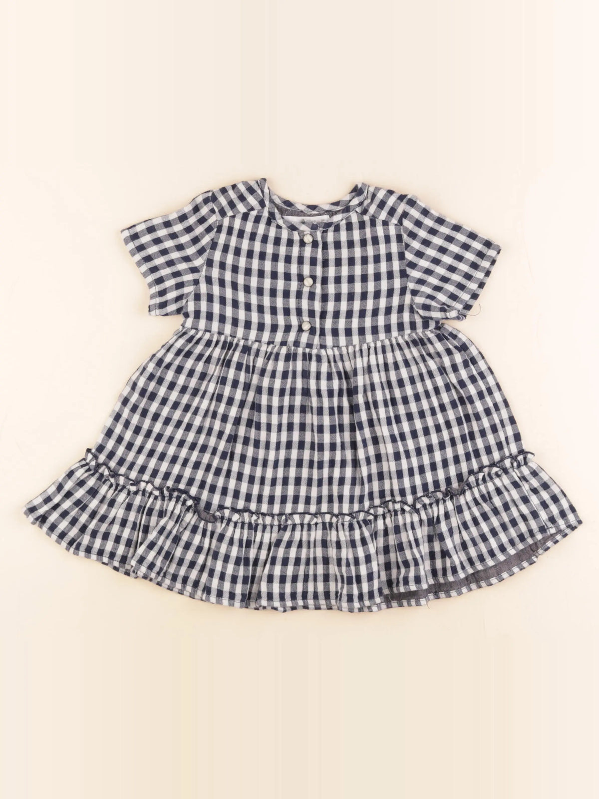 Zara - robe bleu, blanc - 12/18 mois