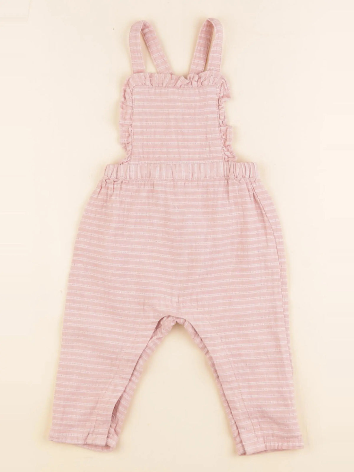 Zara - salopette rose - 6/9 mois
