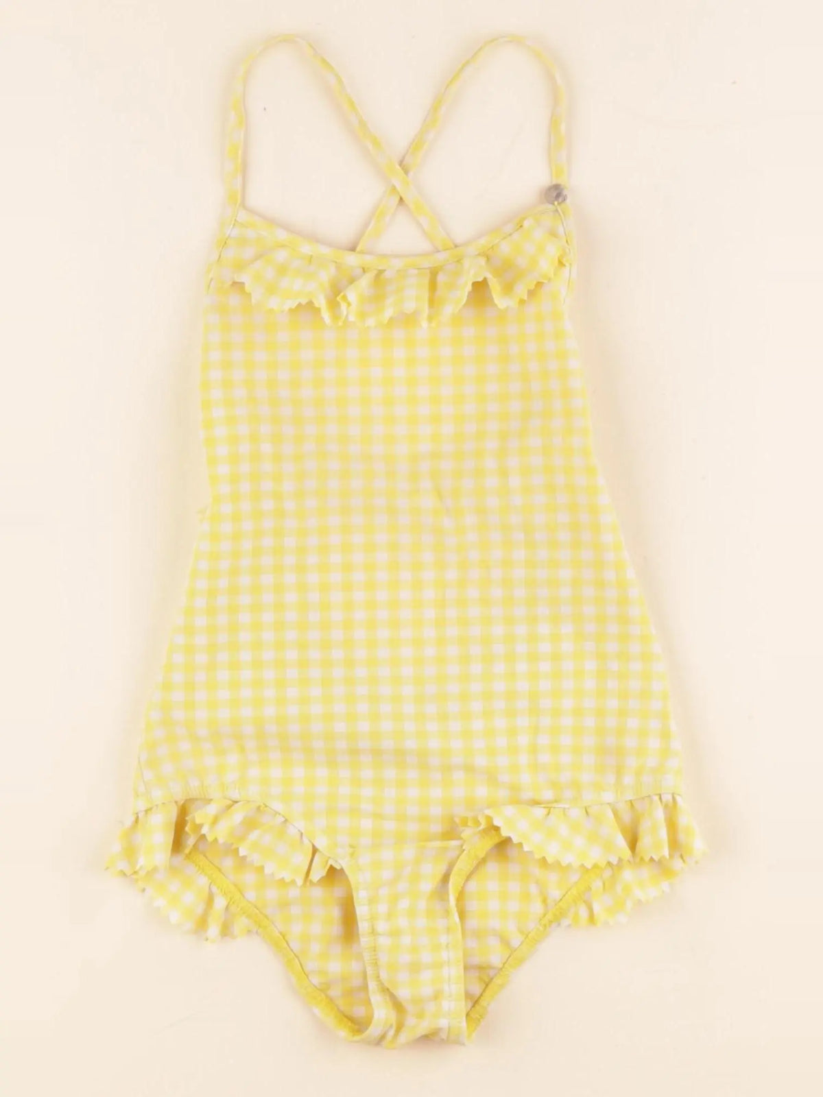 Bonpoint - maillot de bain jaune, blanc - 4 ans