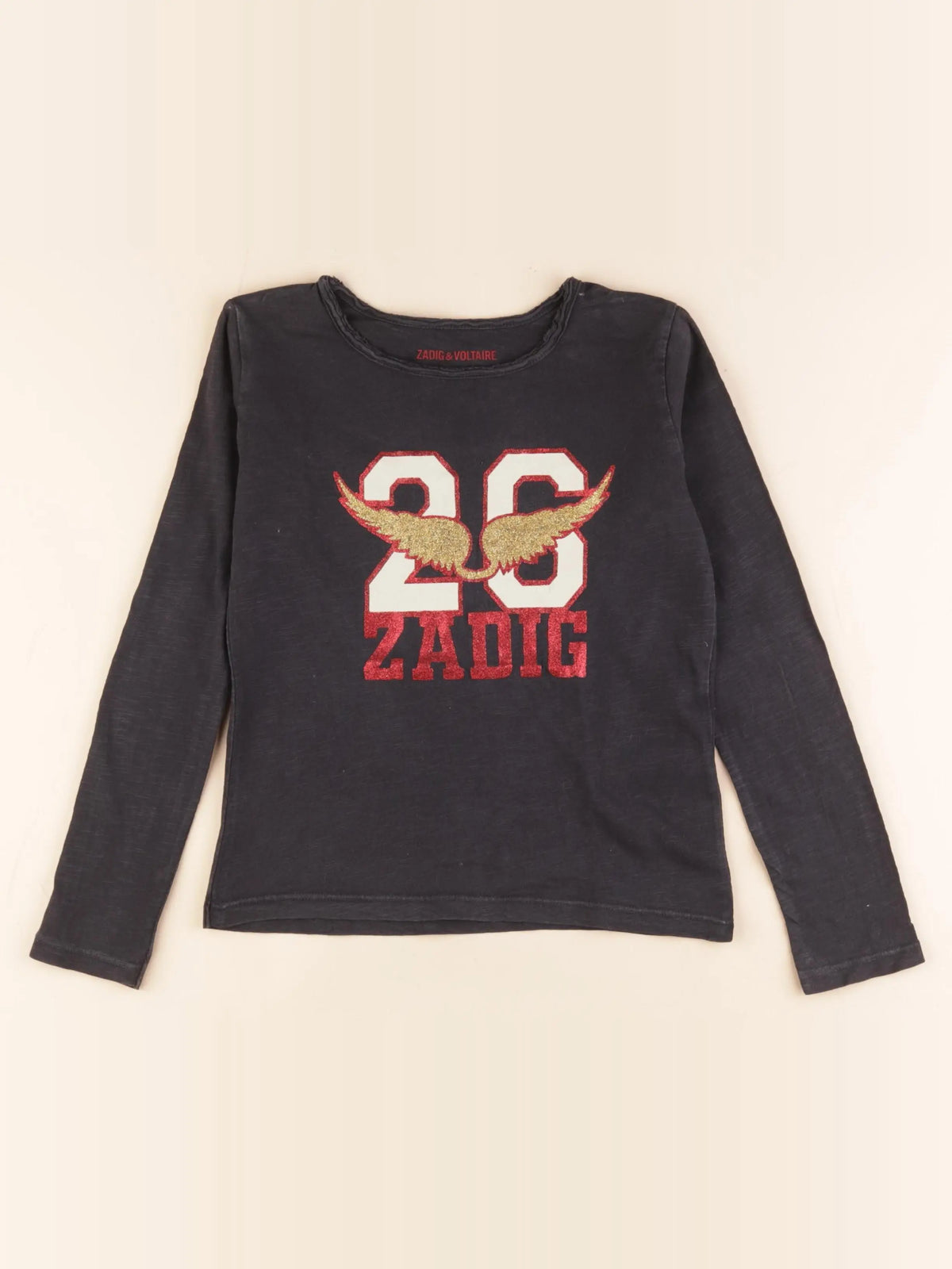 Zadig & Voltaire - tee-shirt gris - 6 ans