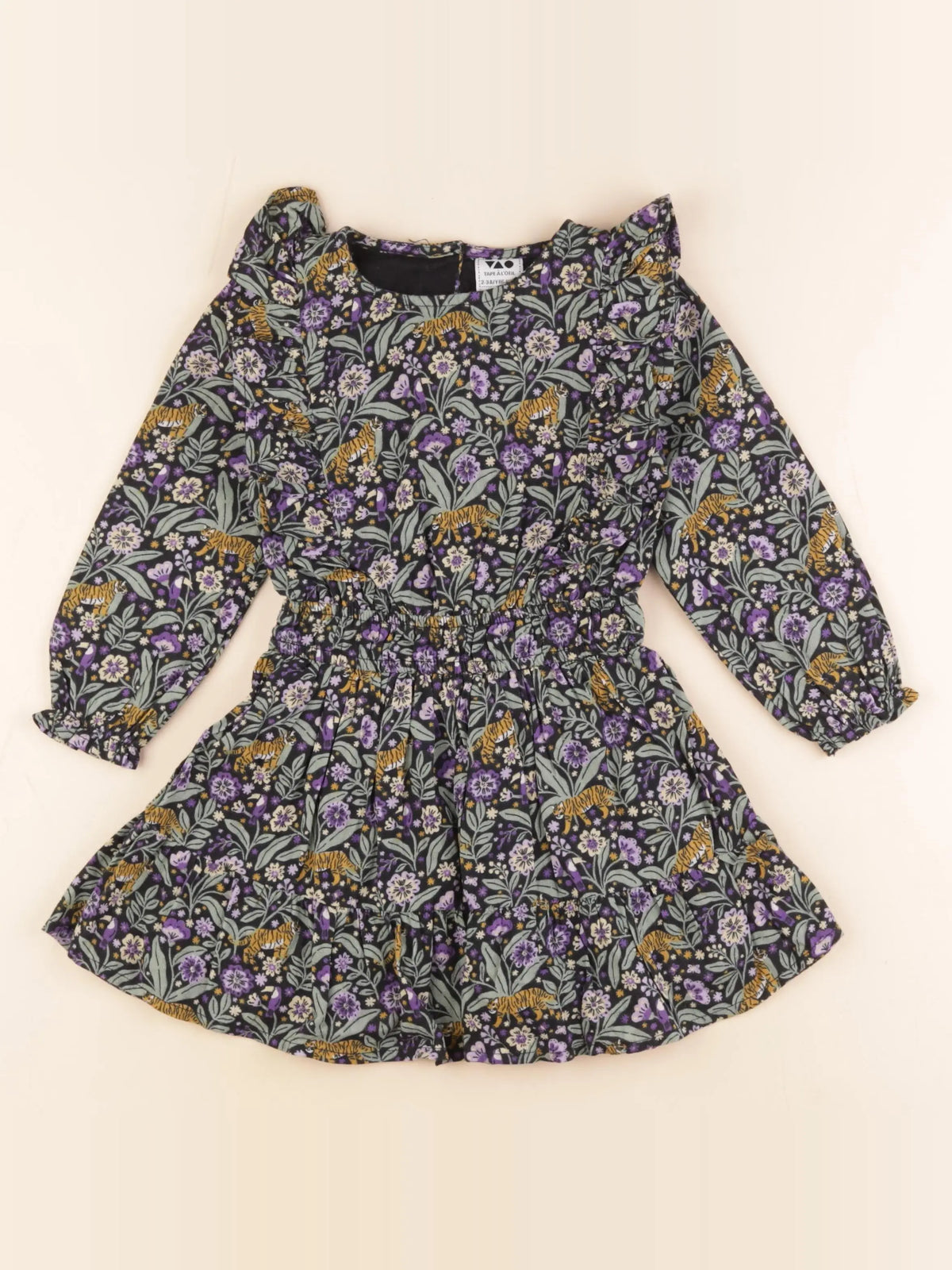 Tape à l'oeil - robe multicolore - 2/3 ans