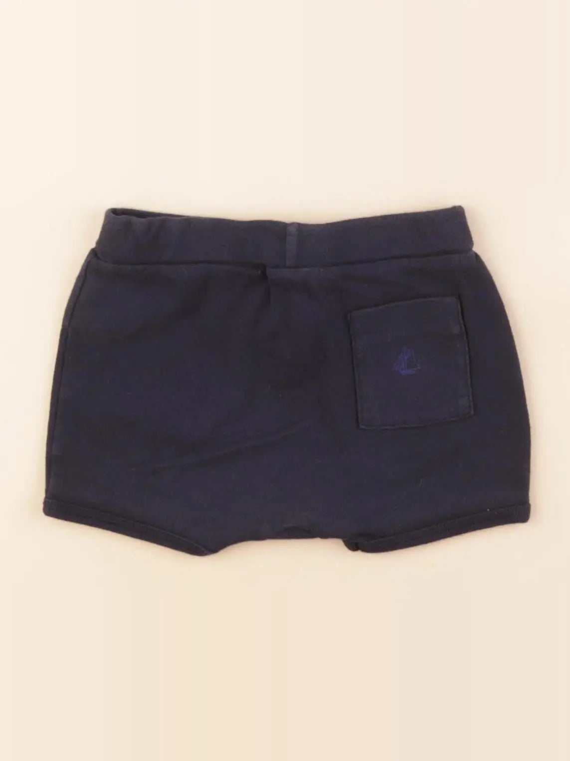 Petit Bateau - short bleu - 12 mois
