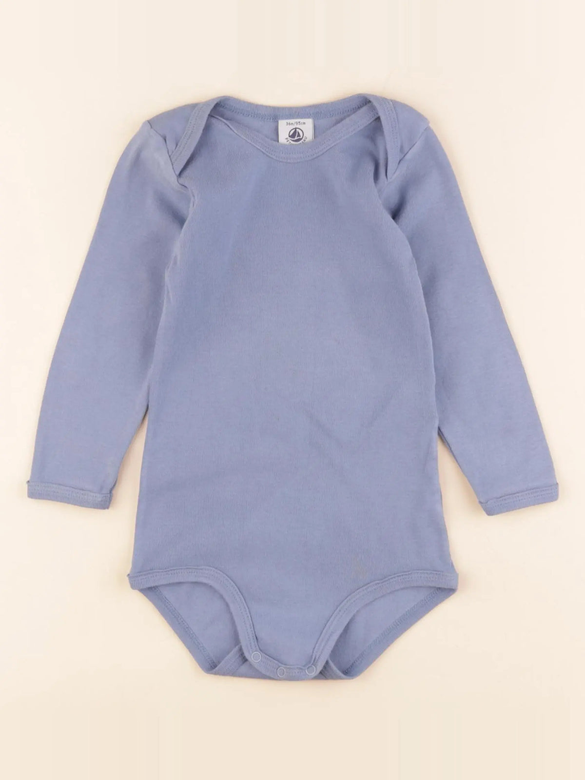 Petit Bateau - body bleu - 36 mois