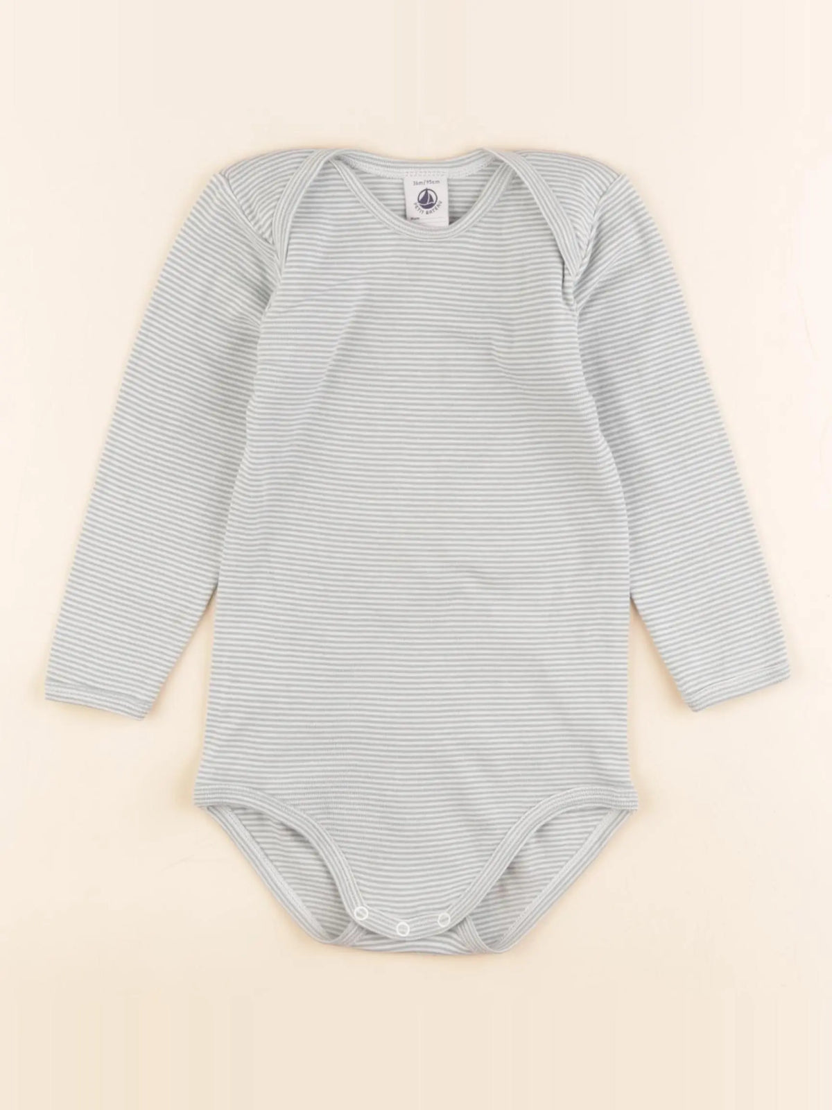 Petit Bateau - body vert - 36 mois