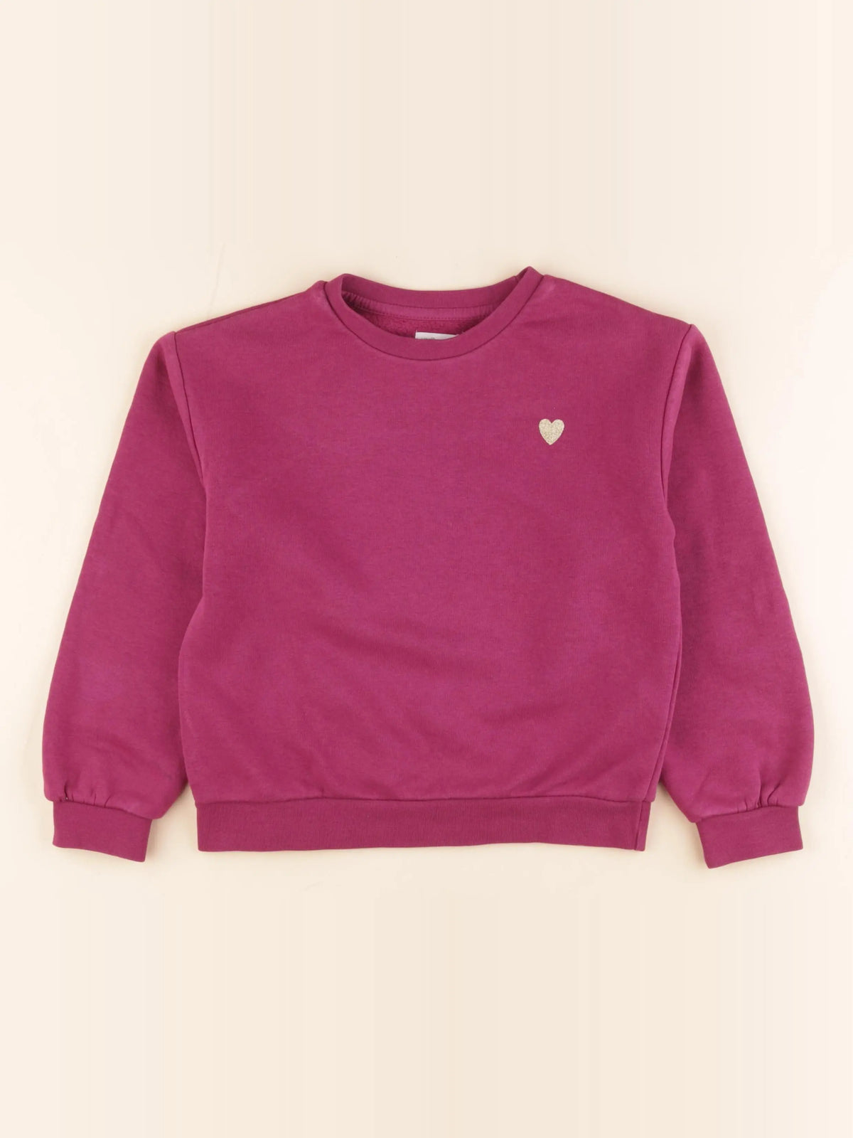 Vertbaudet - sweat violet - 8 ans