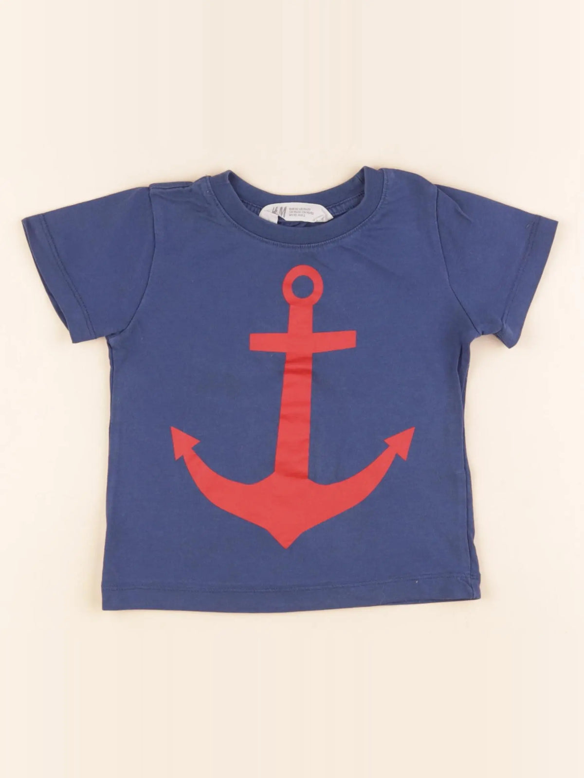 H&M - tee-shirt bleu - 1 an à 2 ans