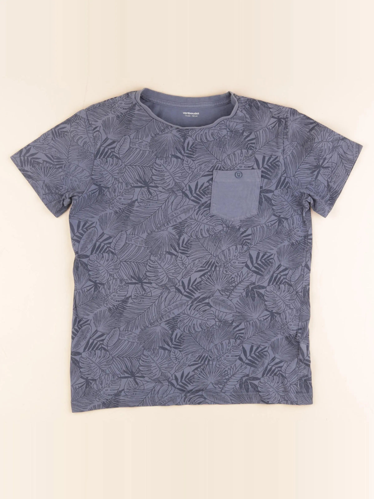 Vertbaudet - tee-shirt bleu - 12 ans