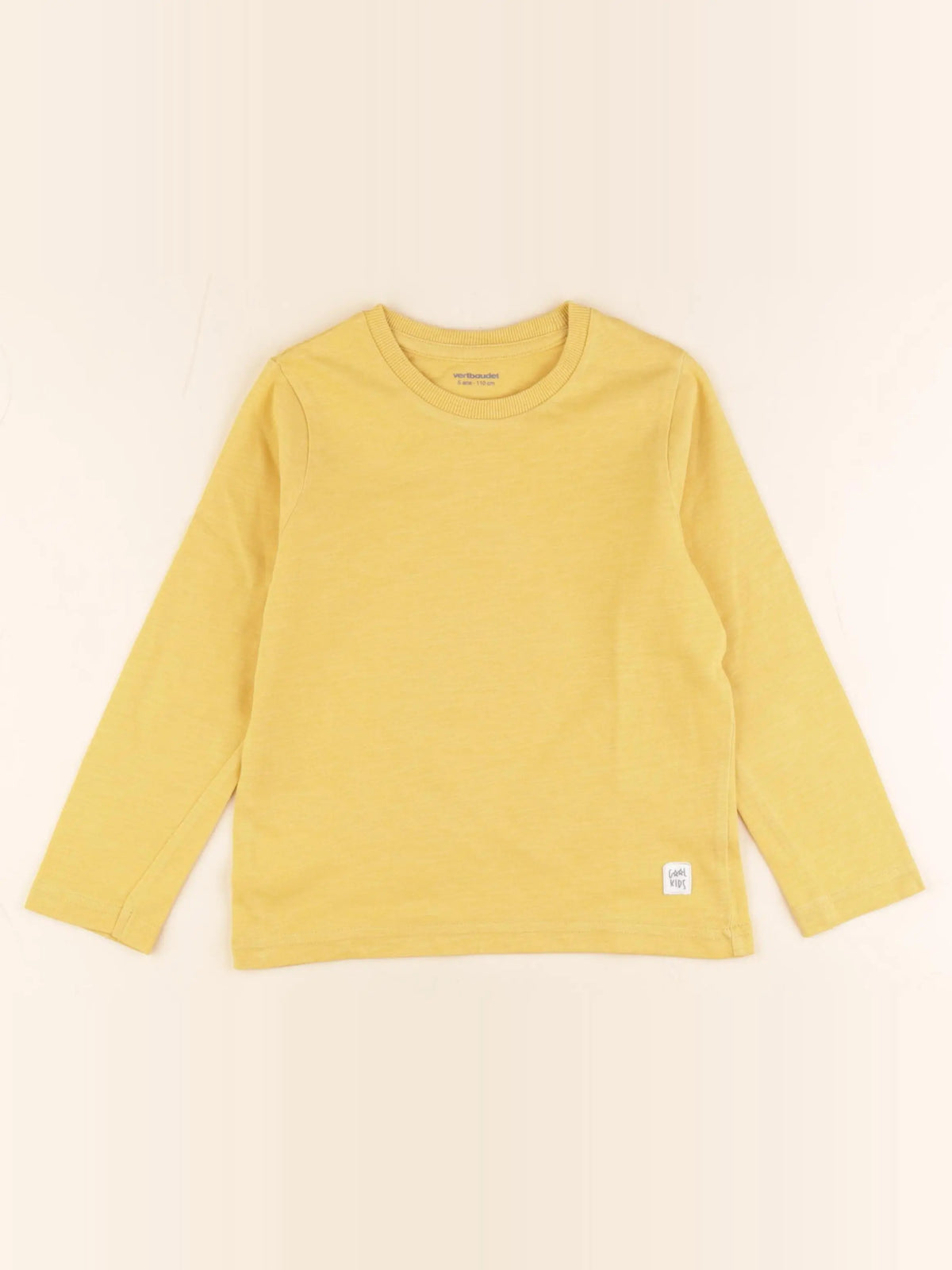 Vertbaudet - tee-shirt jaune - 5 ans
