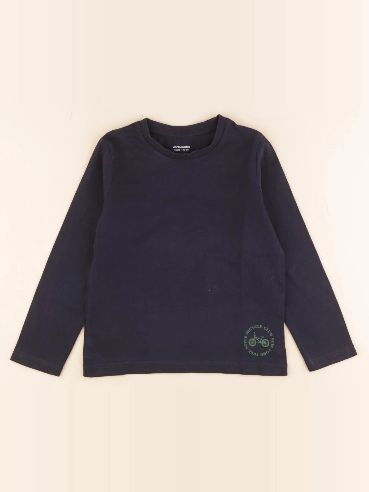 Vertbaudet - tee-shirt bleu - 5 ans