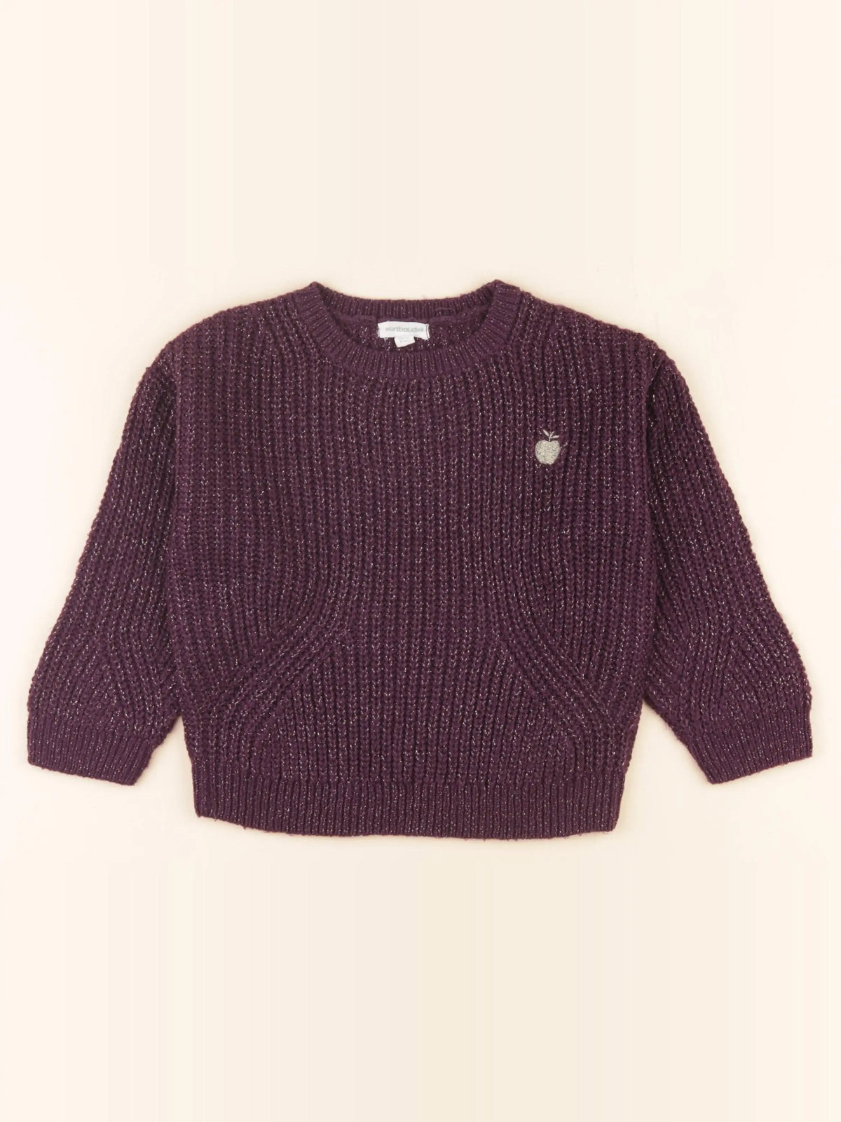 Vertbaudet - pull violet - 4 ans