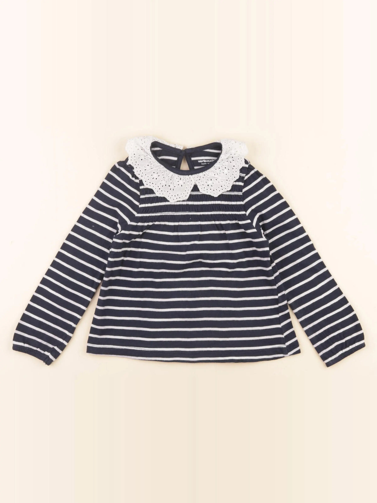 Vertbaudet - tee-shirt bleu - 3 ans