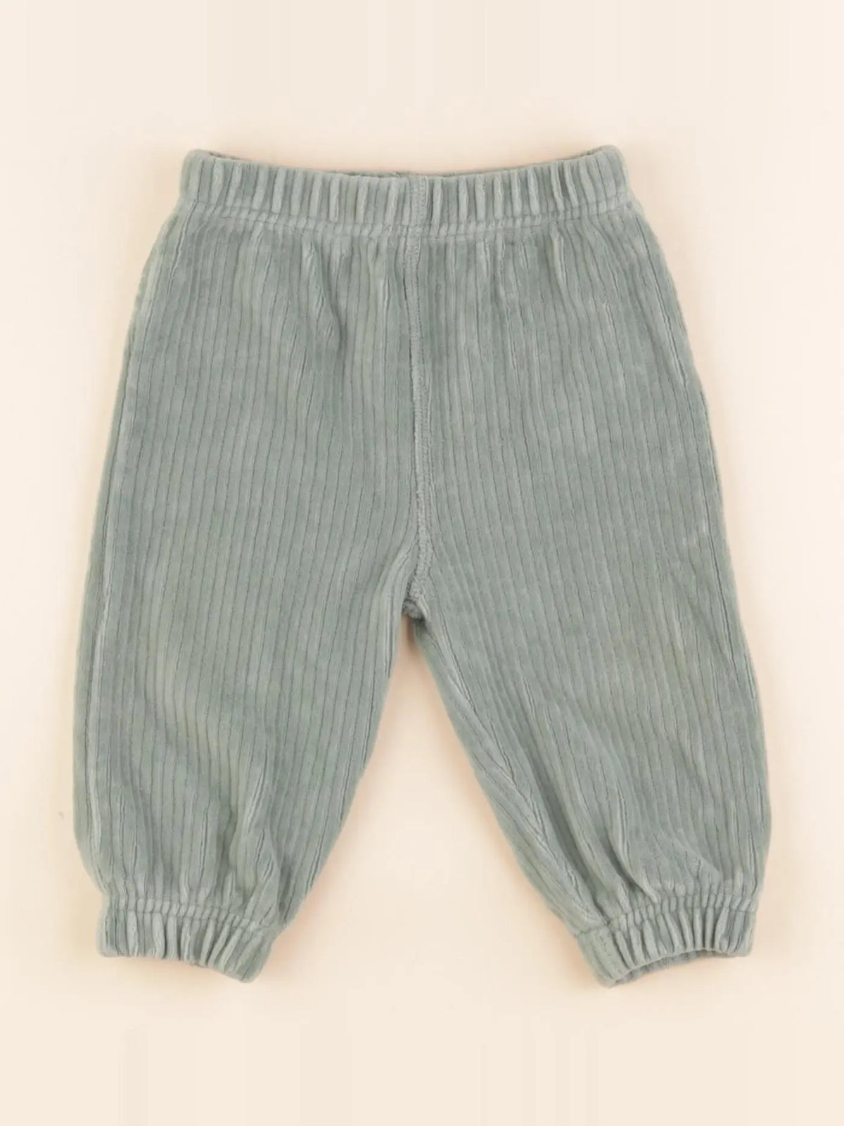 Monoprix - pantalon vert - 6 mois
