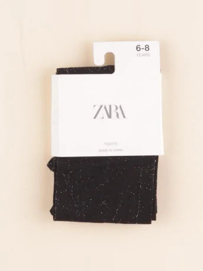 Zara - collants noir, argent - 6/8 ans