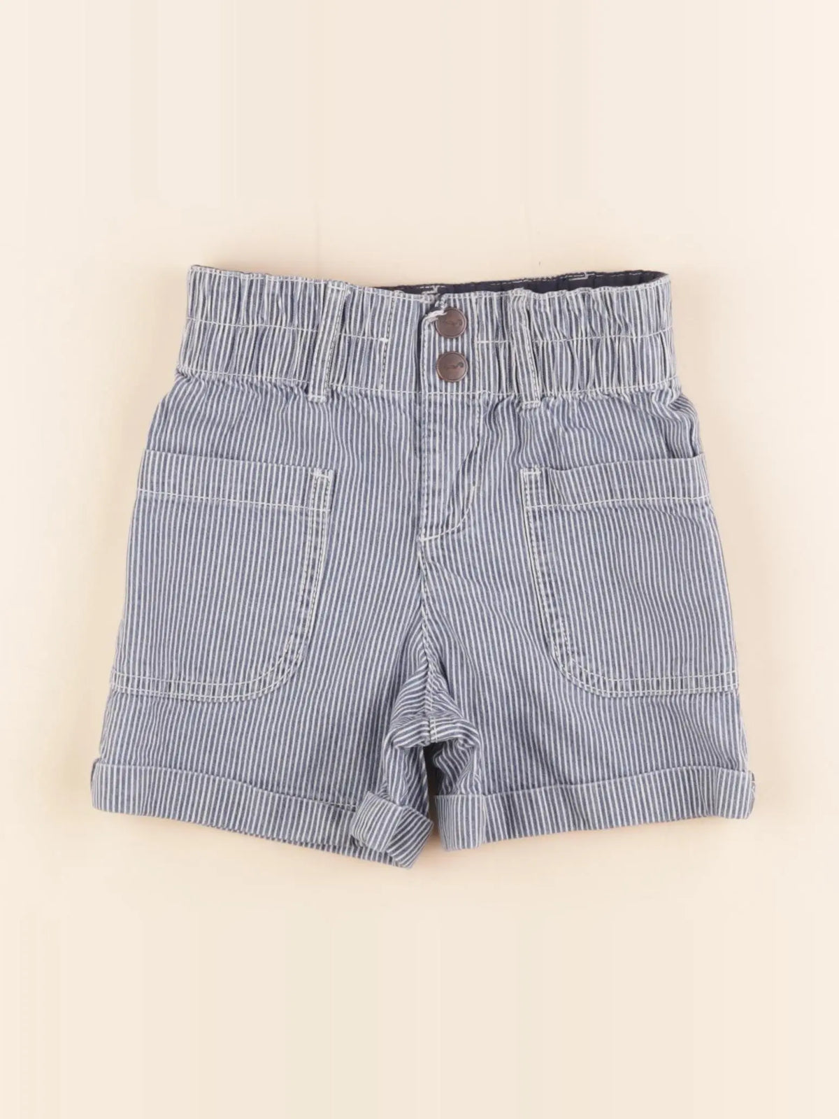 Cyrillus - short blanc, bleu - 3 ans