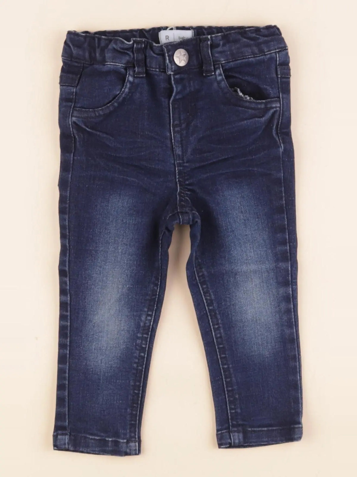 La Redoute - pantalon bleu - 12 mois