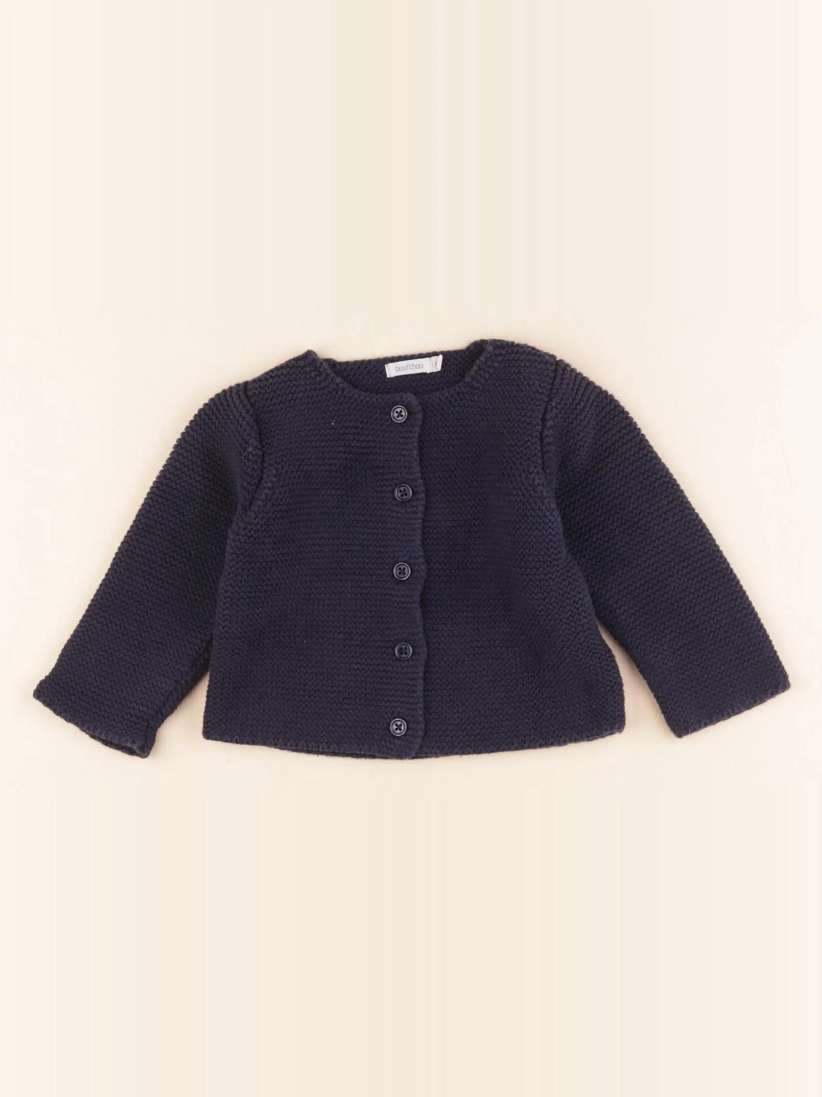 Boutchou - gilet bleu - 12 mois