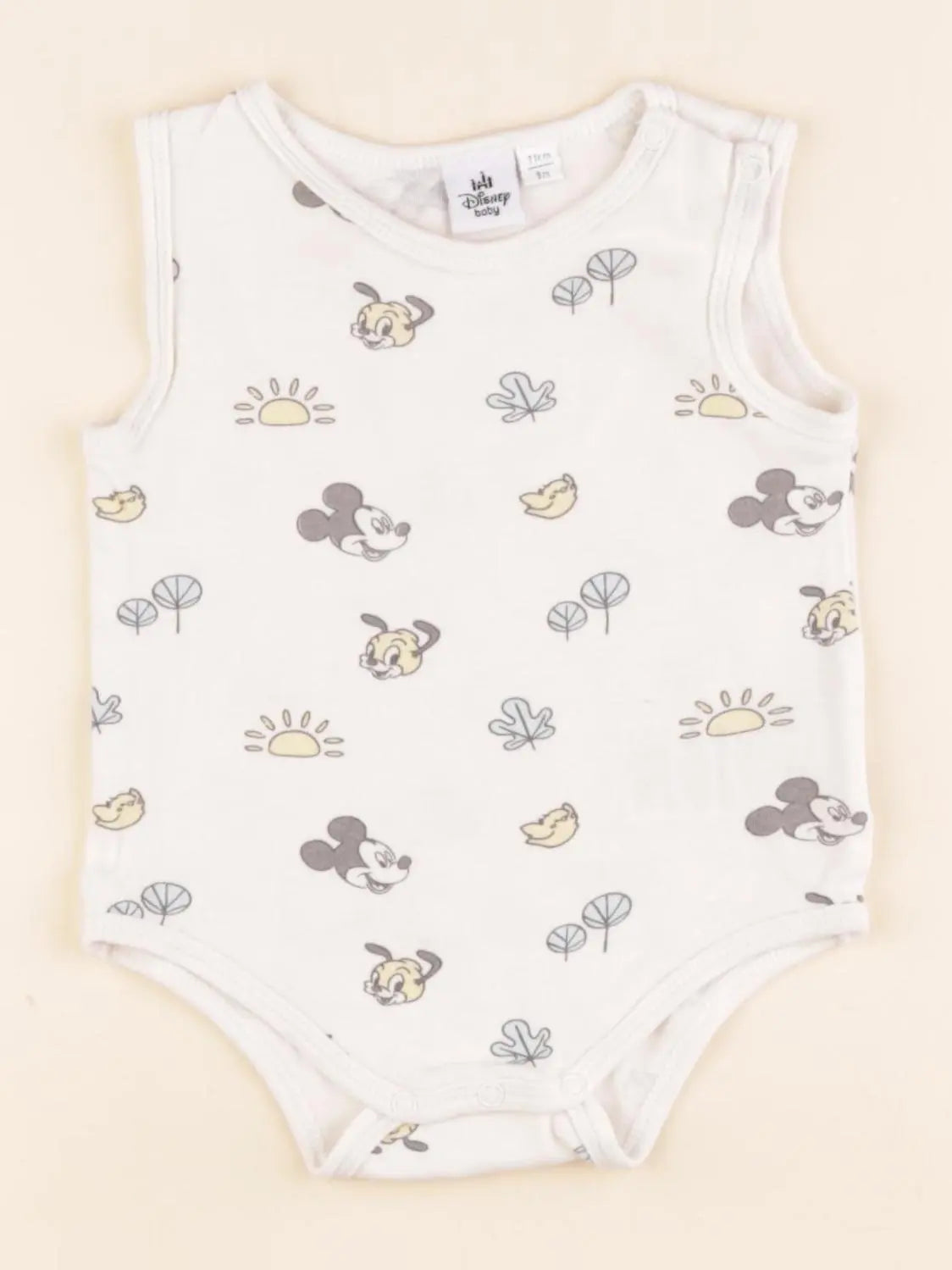 Vertbaudet - body beige - 9 mois