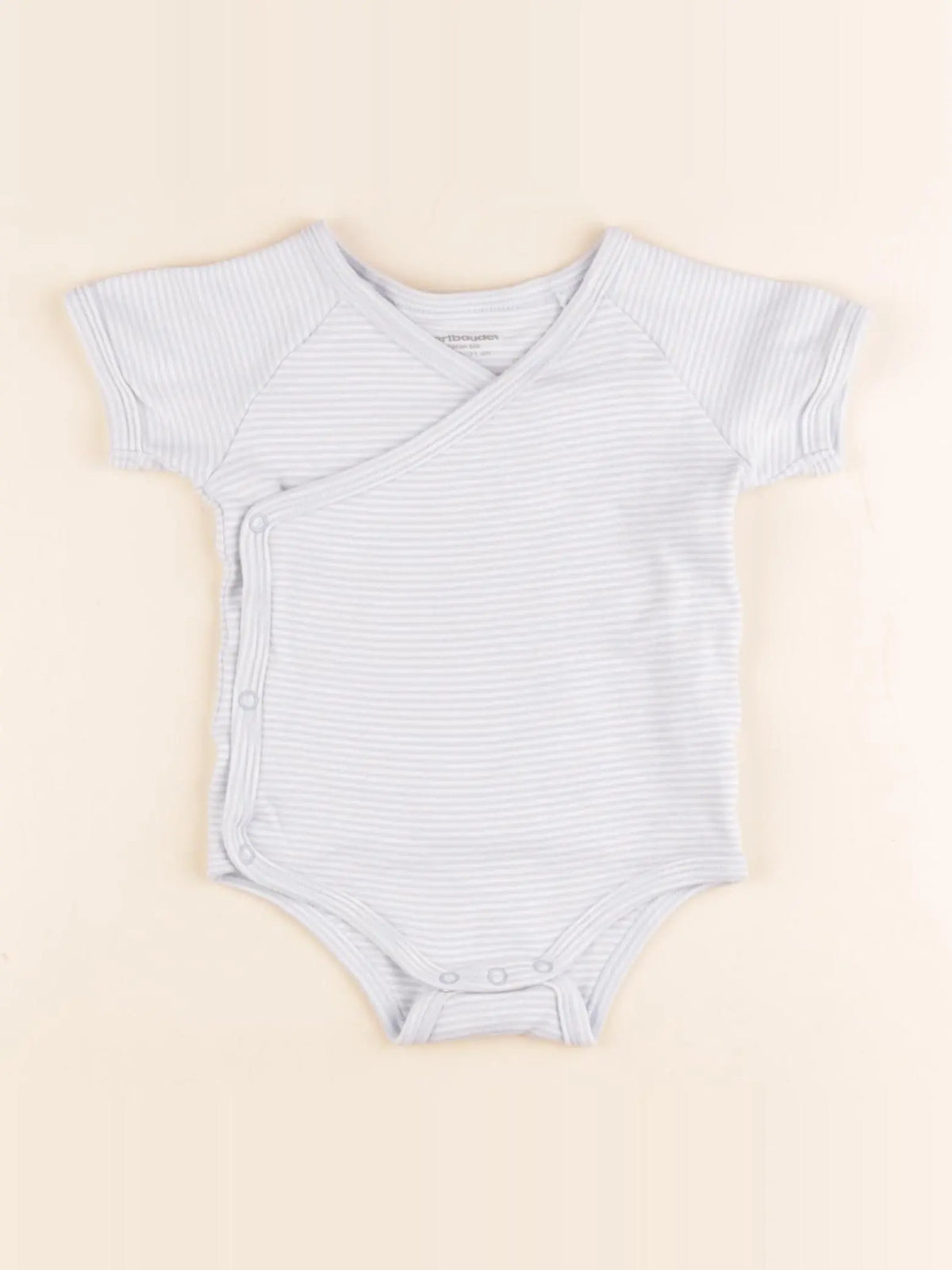 Vertbaudet - body bleu, blanc - 9 mois