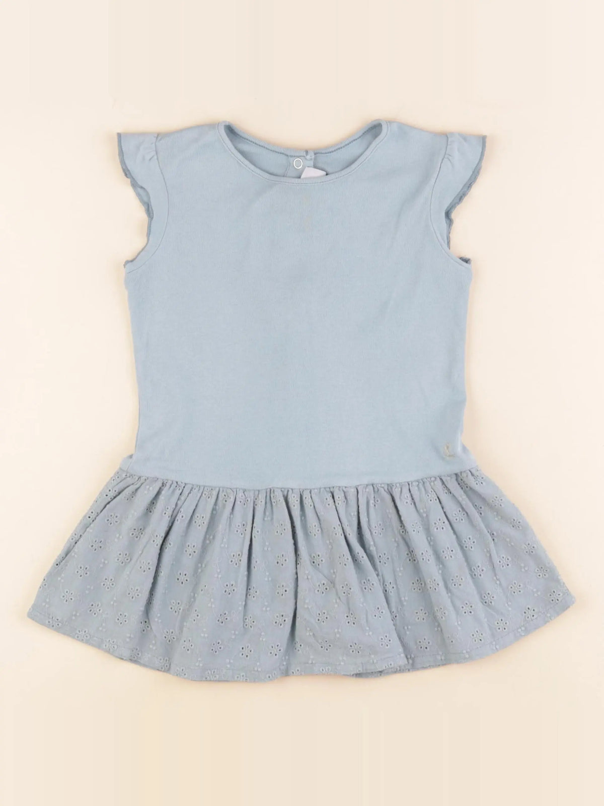 Petit Bateau - robe bleu - 24 mois