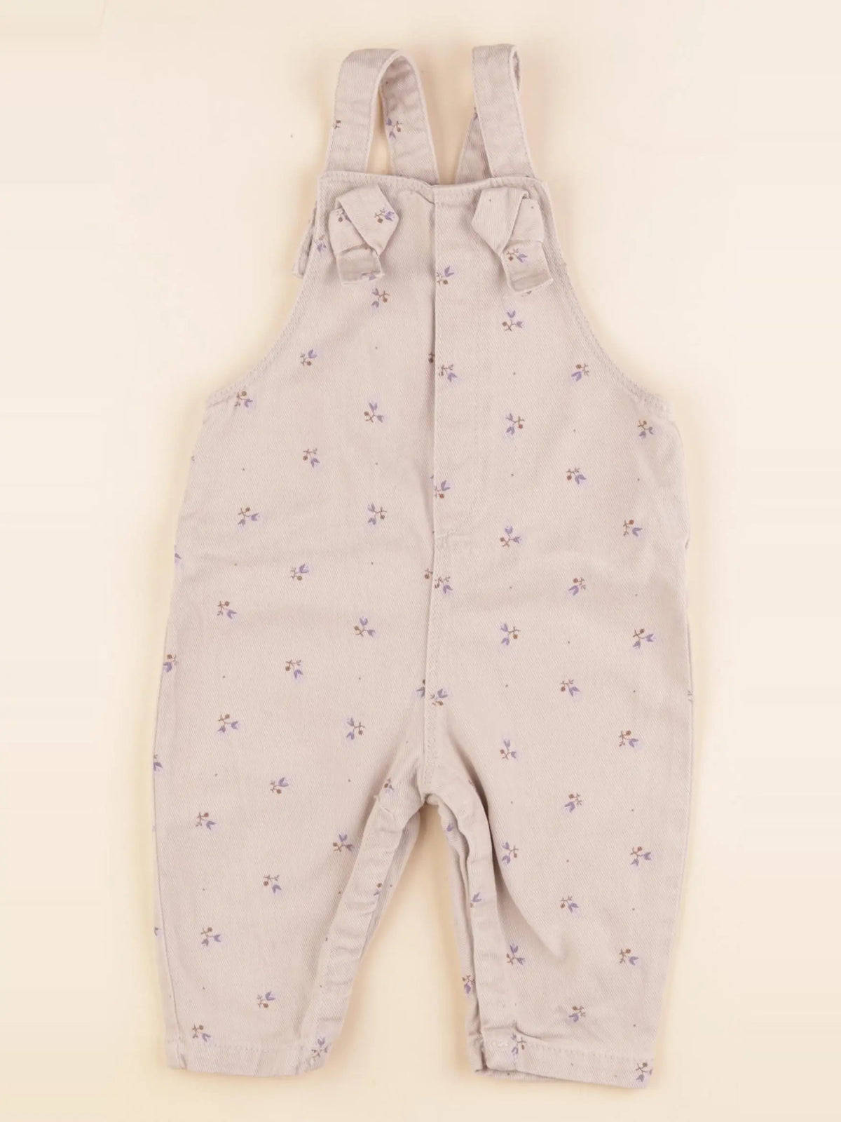 Vertbaudet - salopette beige - 9 mois