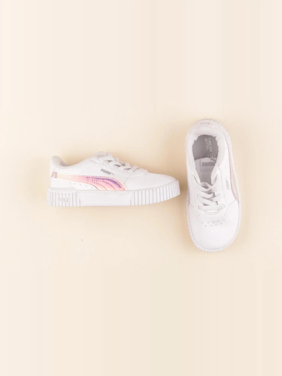 Puma - baskets blanc, rose - pointure 25