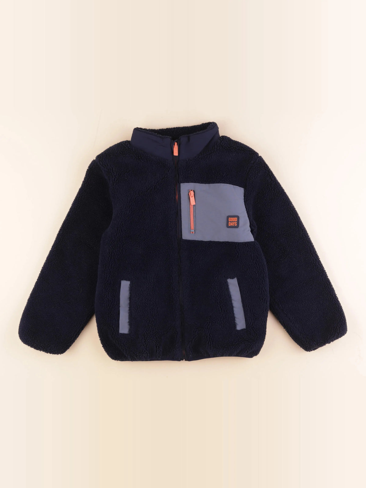 Okaidi - veste doublé bleu - 8 ans