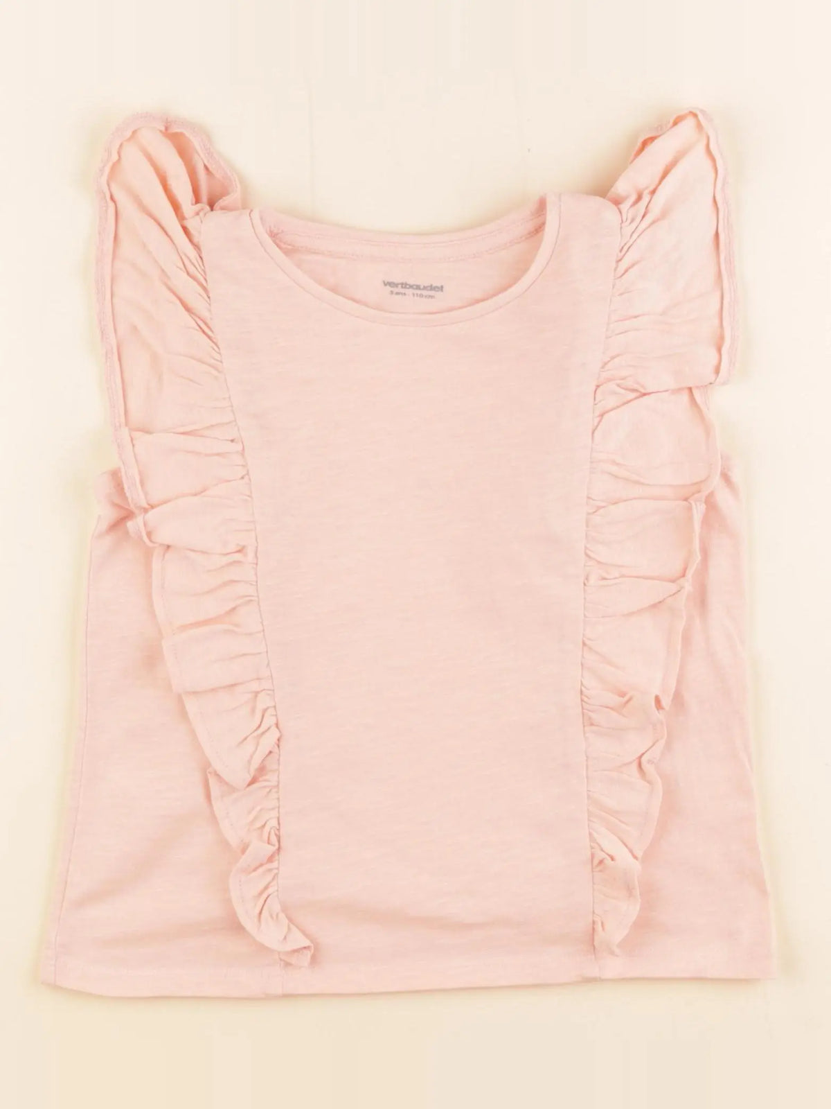 Vertbaudet - tee-shirt rose - 5 ans