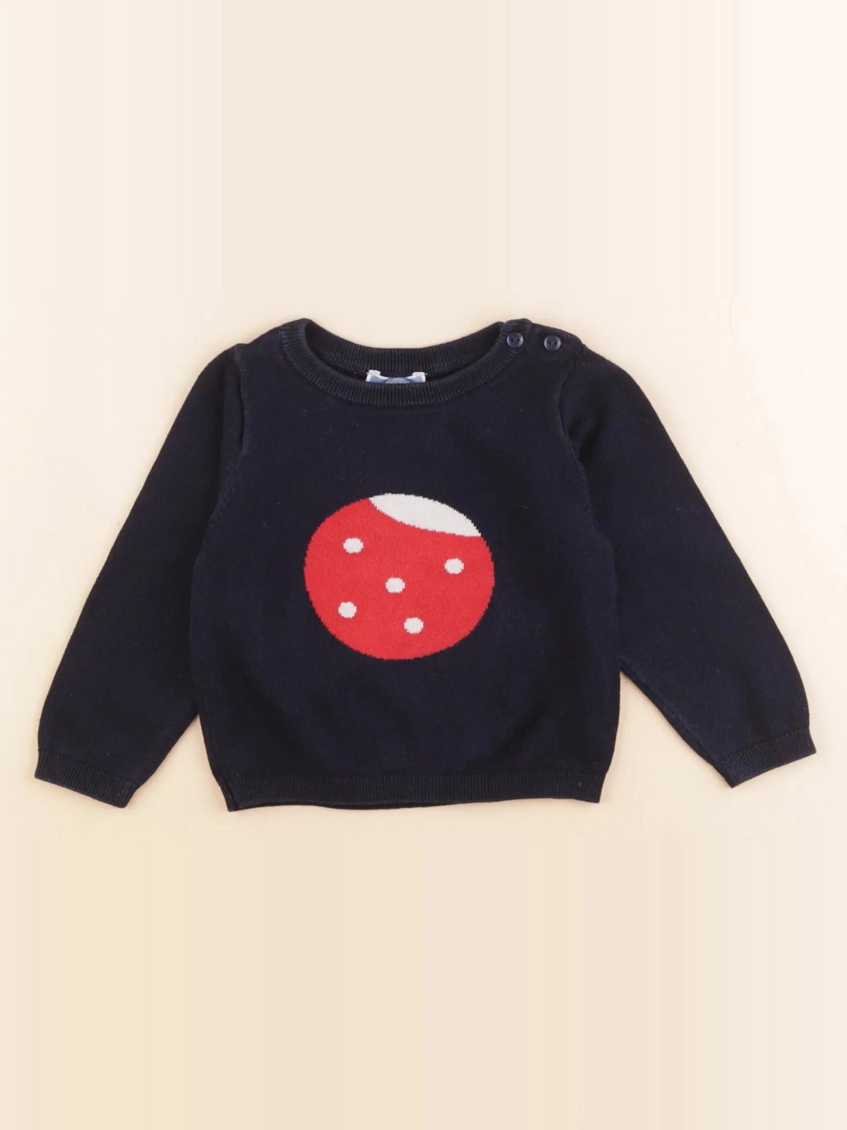 Jacadi - pull bleu - 18 mois