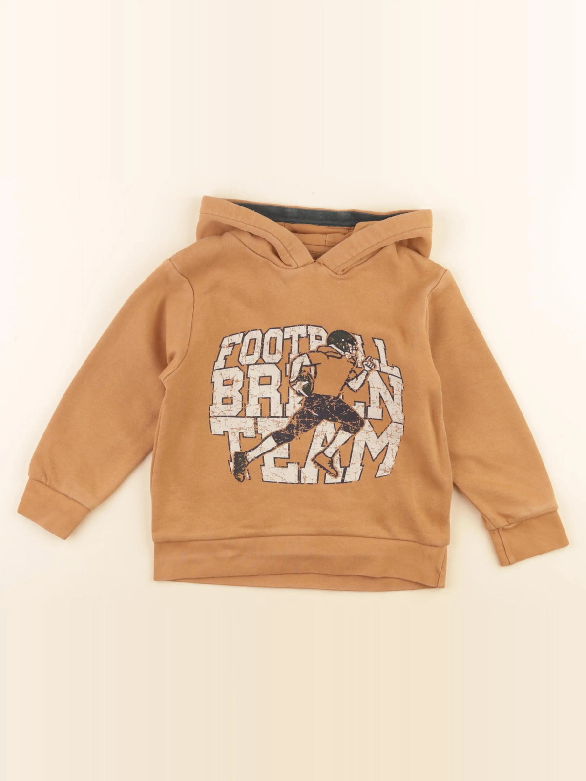 Vertbaudet - sweat marron - 5 ans