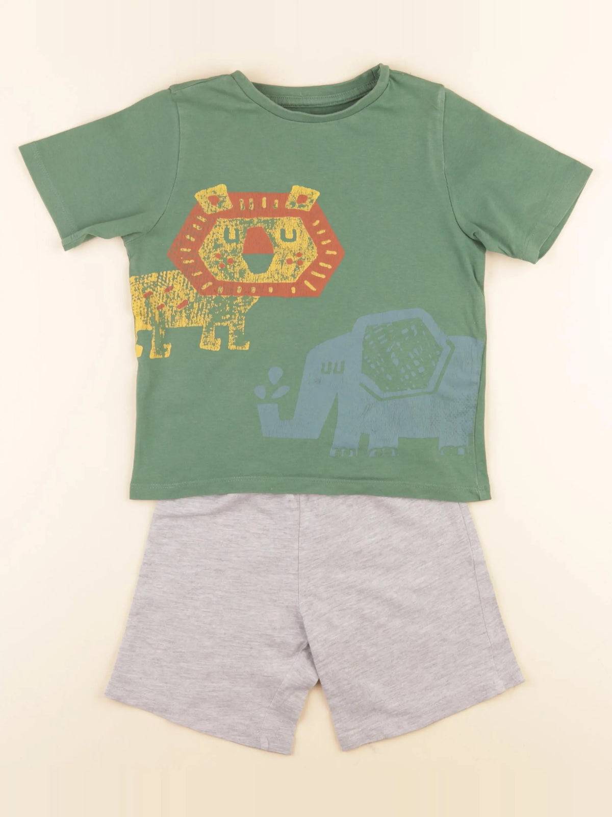 Vertbaudet - pyjama coton multicolore - 5 ans