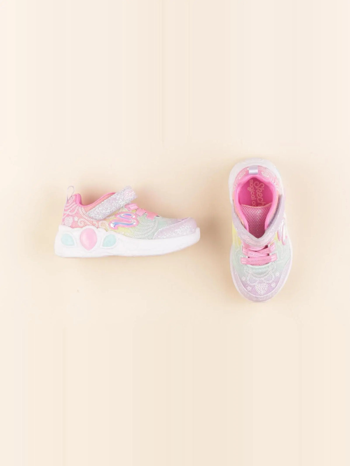Skechers - tennis à scratch/ lacets multicolore - pointure 23