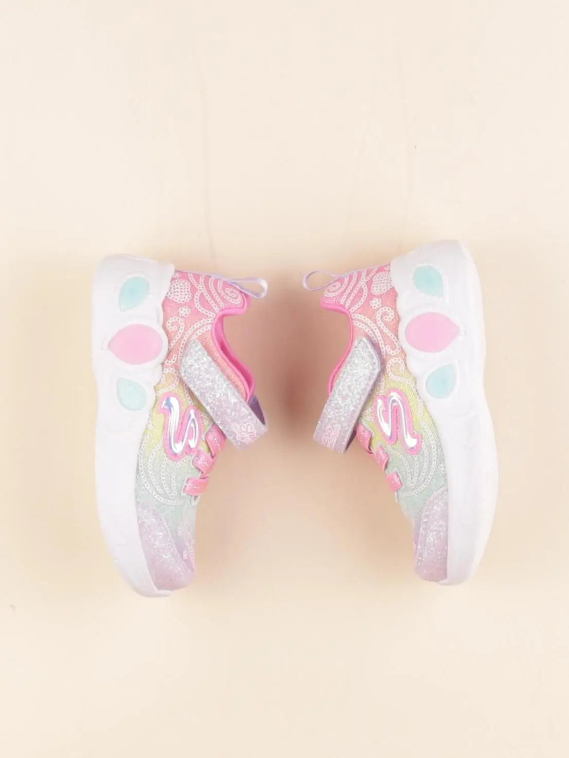 Skechers - tennis à scratch/ lacets multicolore - pointure 23