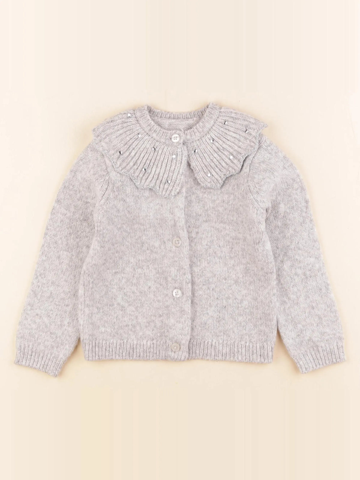 Vertbaudet - gilet gris - 3 ans