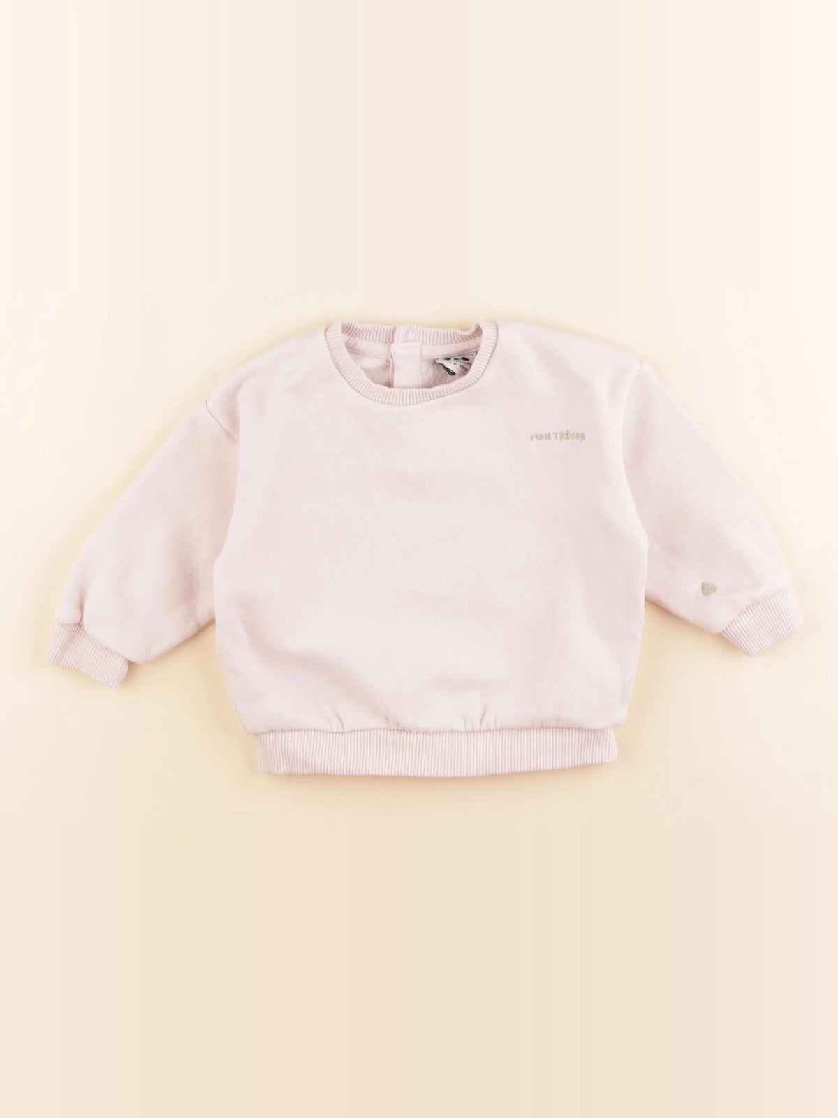 Tape à l'oeil - sweat rose - 12 mois