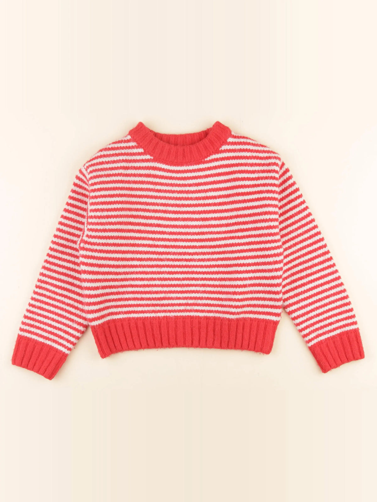Zara - pull rouge - 8/9 ans