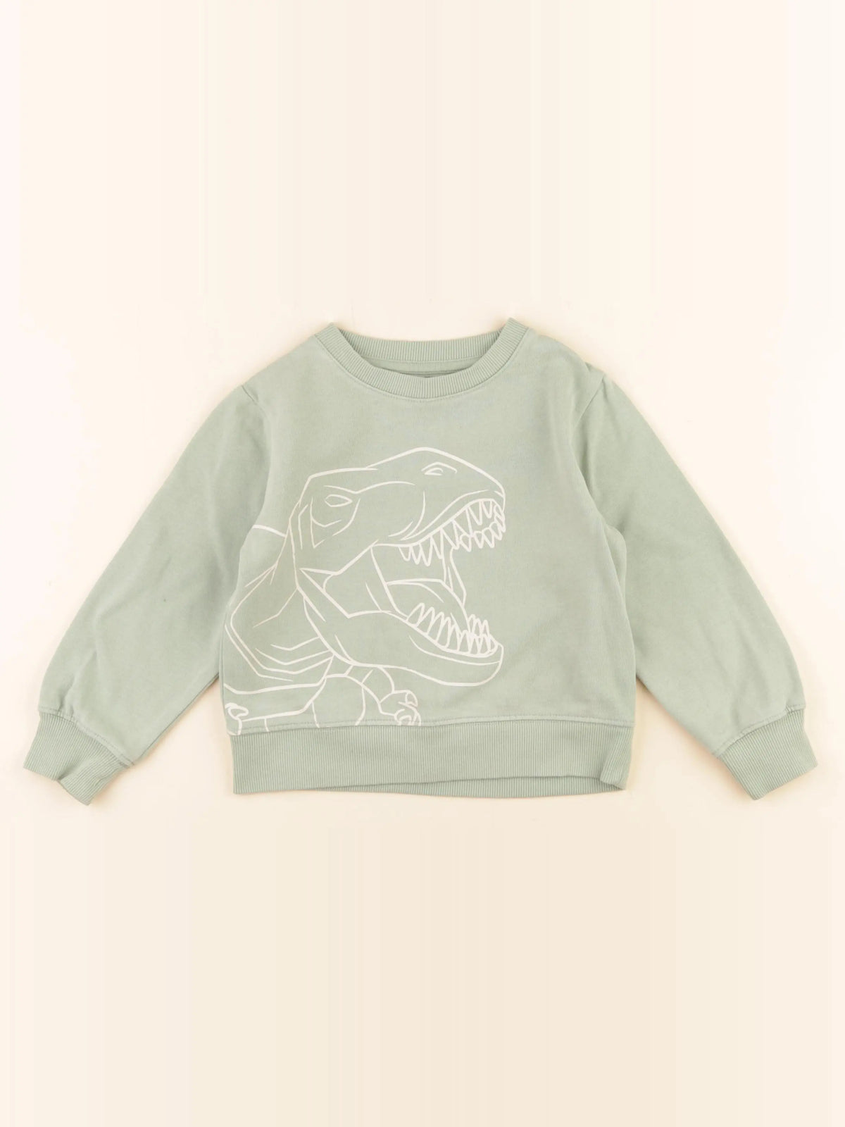 Vertbaudet - sweat vert - 4 ans