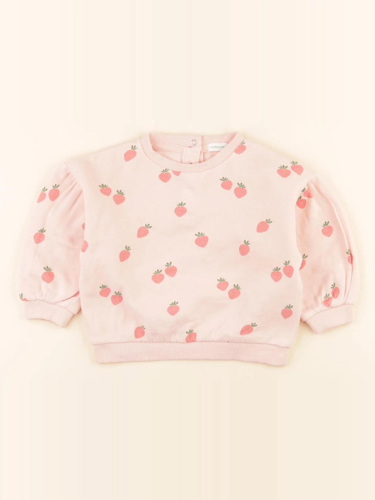 Vertbaudet - sweat rose - 9/12 mois