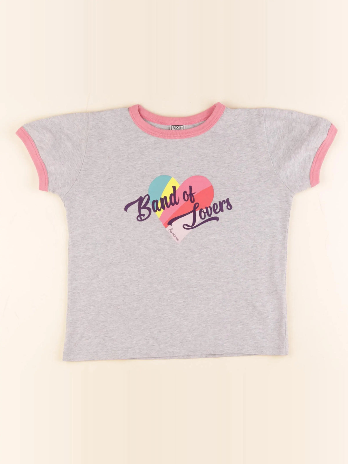 Bonton - tee-shirt gris - 8 ans