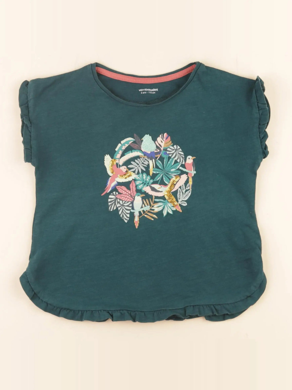 Vertbaudet - tee-shirt multicolore - 5 ans