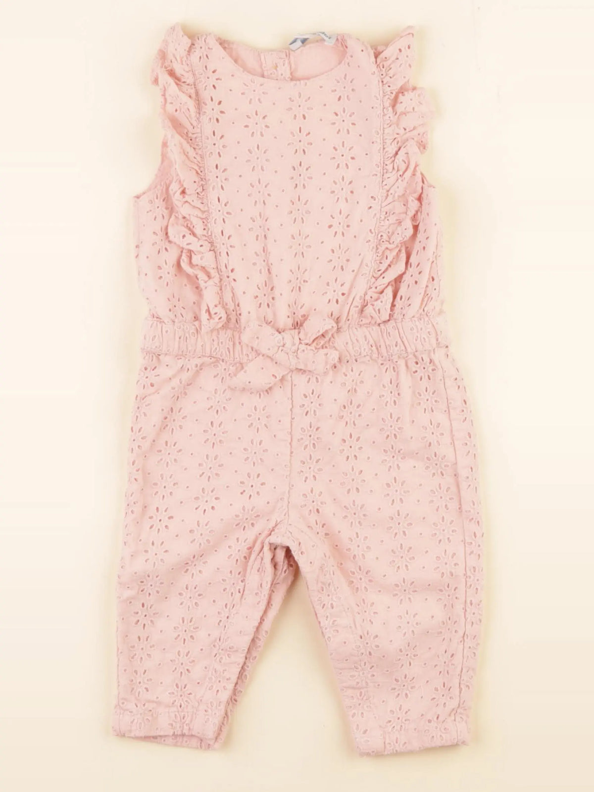 Vertbaudet - salopette rose - 9 mois