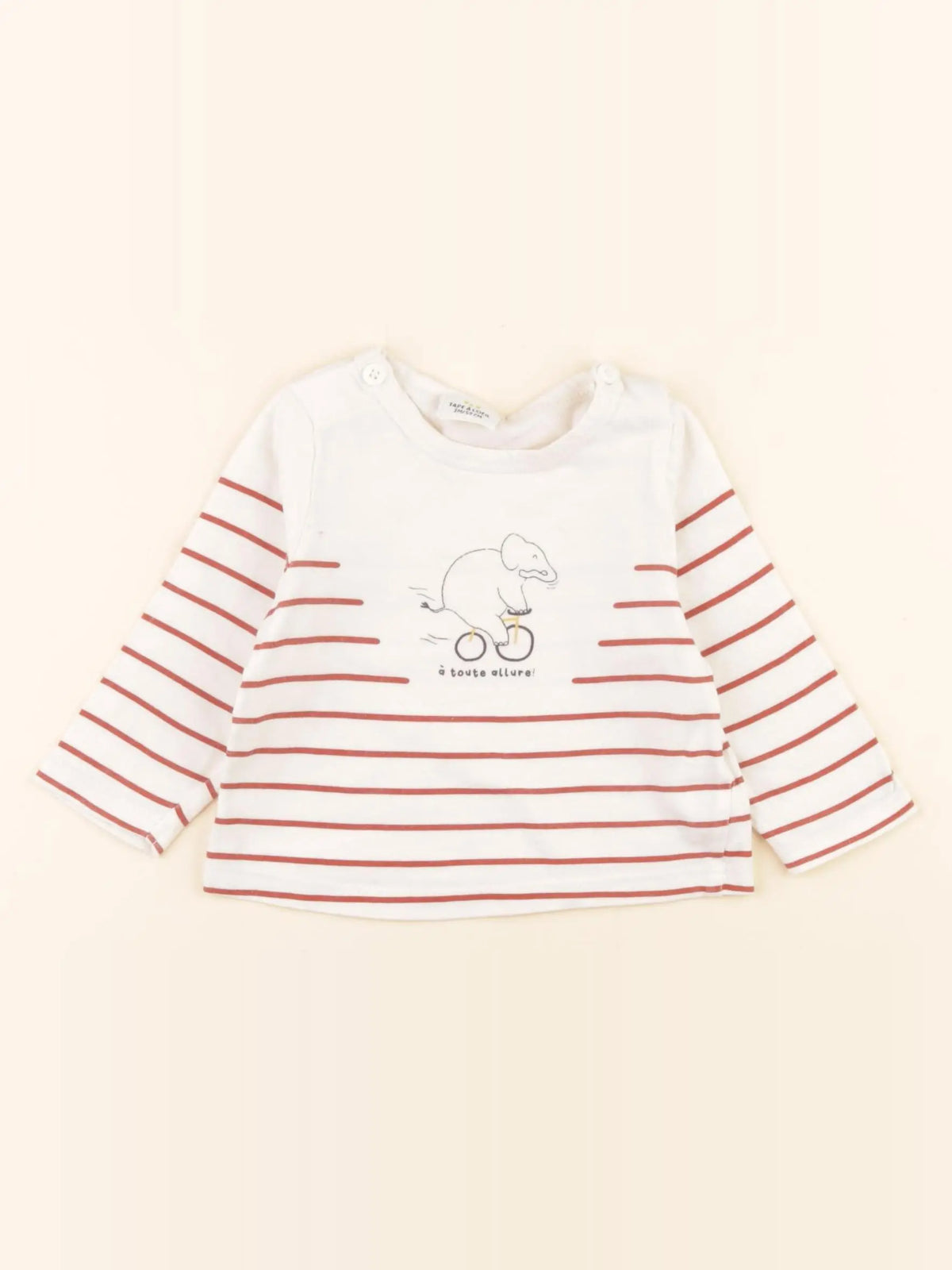 Tape à l'oeil - tee-shirt blanc - 3 mois