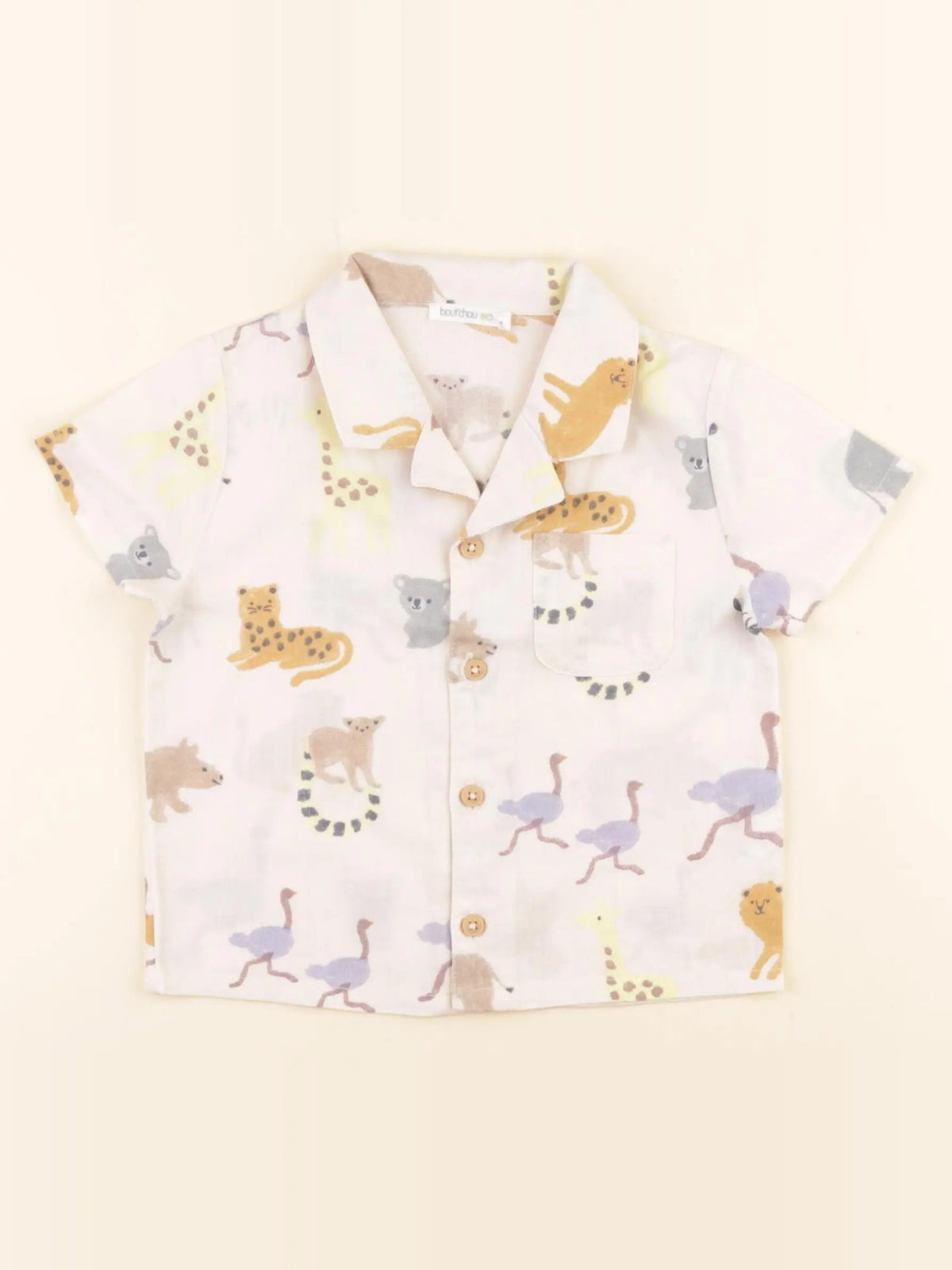 Boutchou - chemise beige - 12 mois