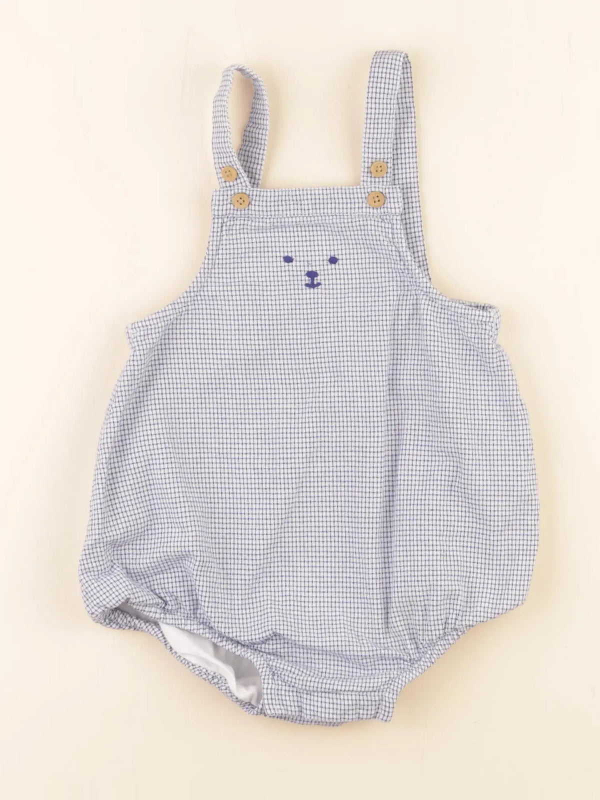 Boutchou - salopette bleu, blanc - 12 mois